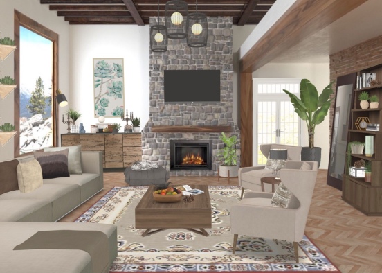 living room getaway  Design Rendering