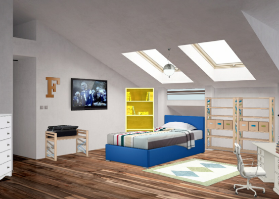 El dormitorio de Felipe Design Rendering