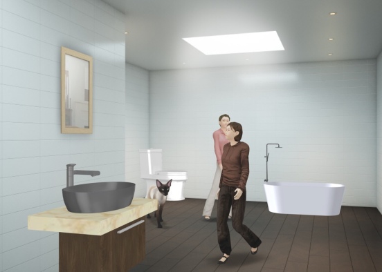 future bathroom  Design Rendering