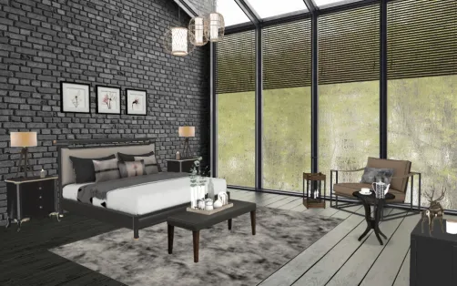 Chambre hôtel montagne