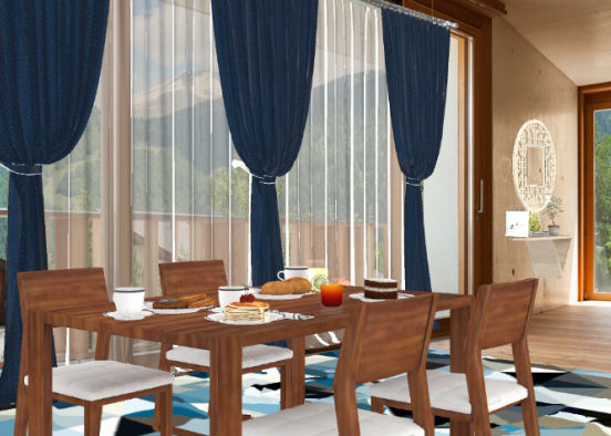 Dining on  Vacay Design Rendering