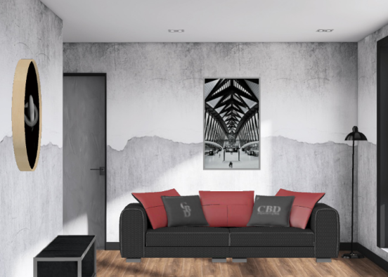 Living room0 Design Rendering