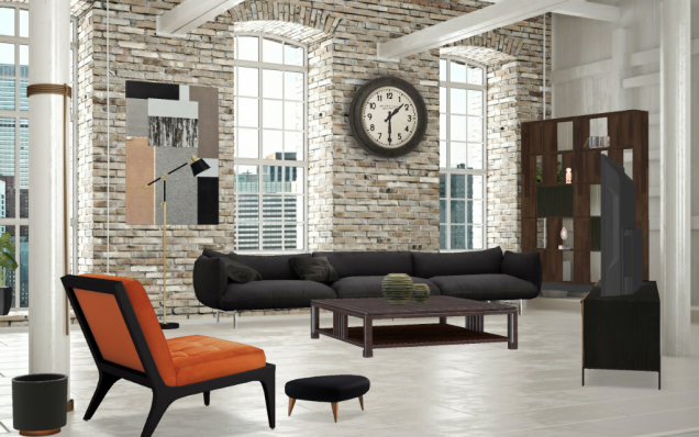 Urban Penthouse Livingroom