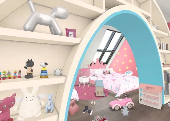Little girl bedroom 👑 Design Rendering