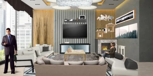 Large living room.