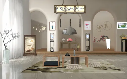 Comedor estilo oriental