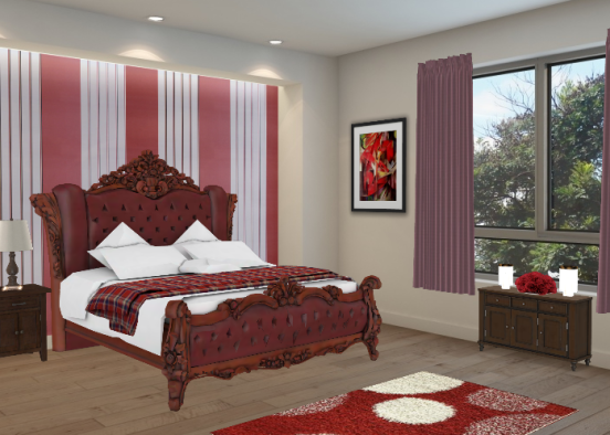 Romantic room Design Rendering