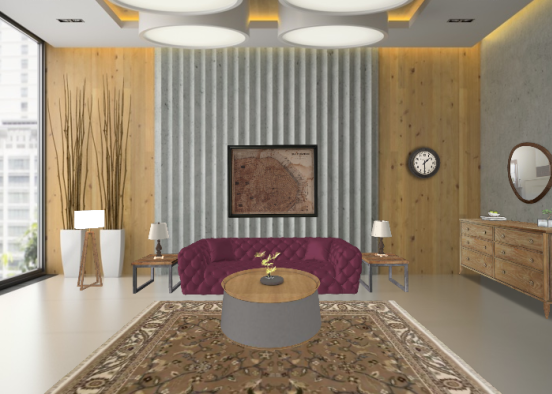 Comfort living room  Design Rendering
