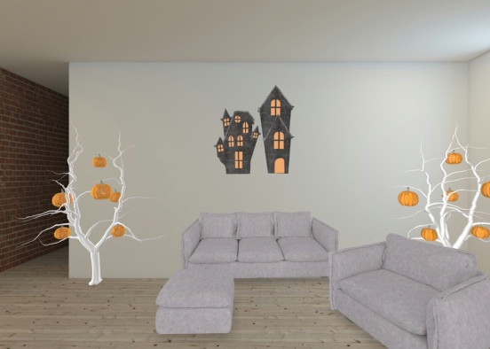 spooky living room Design Rendering