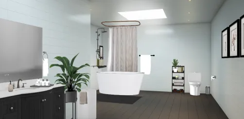 Industrial light bathroom