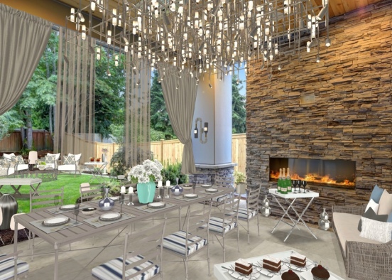 The Ultimate Outdoor Dining  Design Rendering