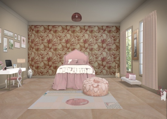 She Dreams In Shades Of Pink Design Rendering