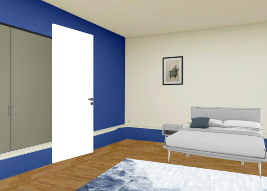Chambre turquoise ! Design Rendering