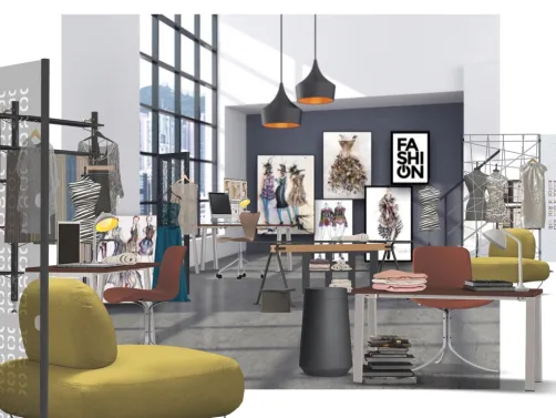 Fashion Designer’s Office- Workspace