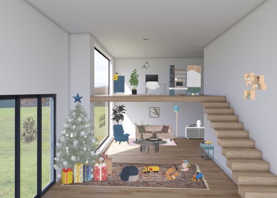A home at Christmas 🎅 Design Rendering