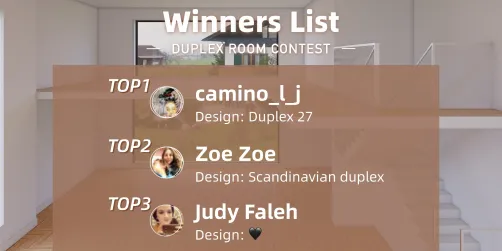 Duplex Room Contest Winners🥇🥈🥉 