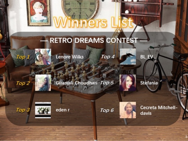 Retro Dreams Contest Winners