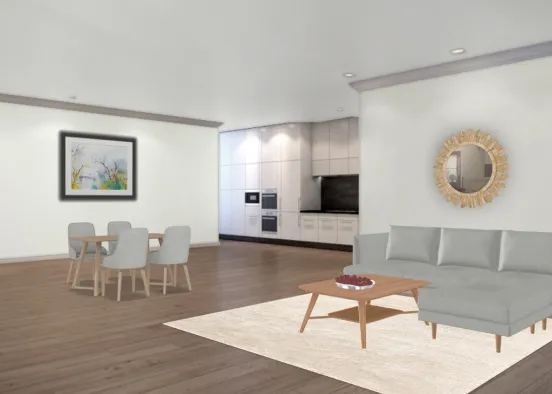 living and dining room Design Rendering