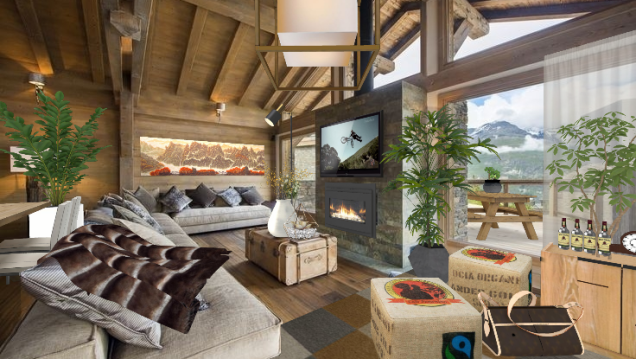 Mountain vieuw livingroom