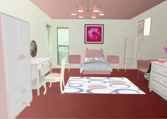 Girl's room Design Rendering