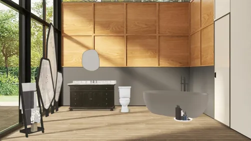 Gray Bathroom🚽