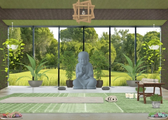 Yoga in nature vibes  Design Rendering