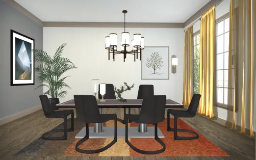 Modern-chic dining room