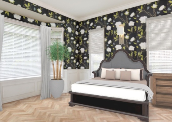 Fancy Bedroom. Design Rendering