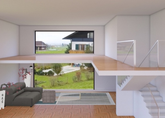 Lux Living Room Design Rendering