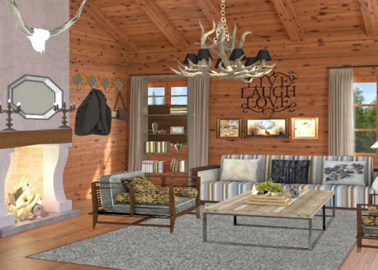 Cozy cabin Design Rendering