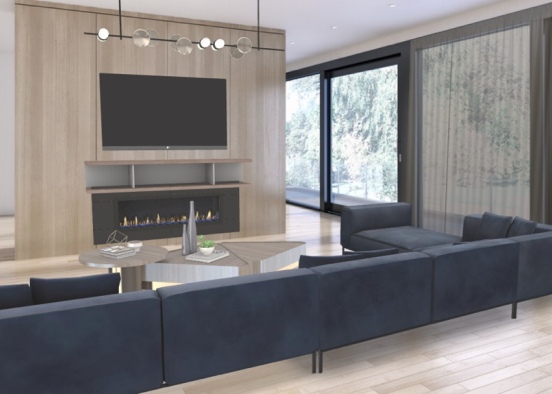 cool living room Design Rendering