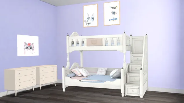 cute kids bedroom with bunkbeds! 