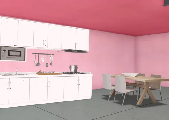 Minnie mouses kitchen house 3 Design Rendering