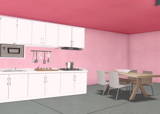 Minnie mouses kitchen house 3 Design Rendering