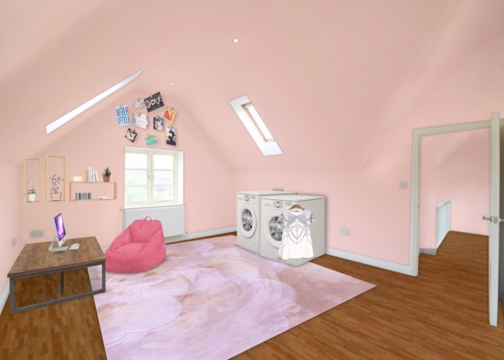 Minnie Mouse Landry room Design Rendering