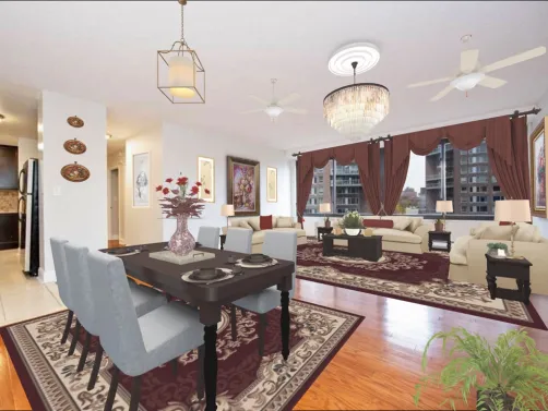 high rise apartment.