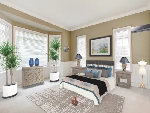 chambre bleu 