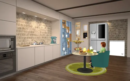 Brick kitchen 