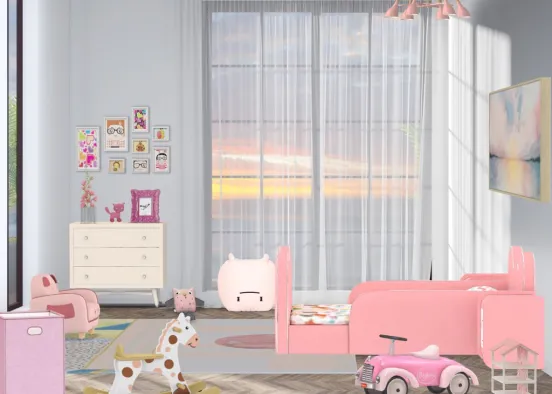 pink room 🌸🌸🌸🌸 Design Rendering