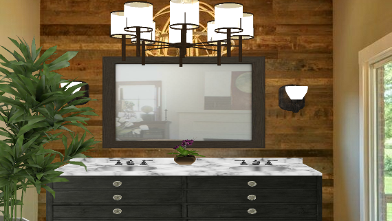 A Rustic Modern Style  Design Rendering