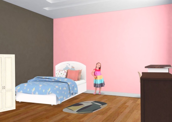 a kids room  Design Rendering