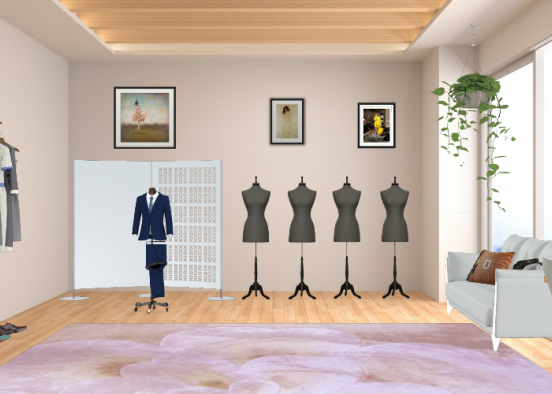 Fashion designer office Design Rendering
