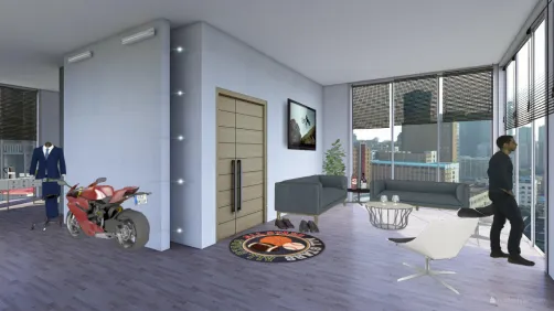 Modern young man room