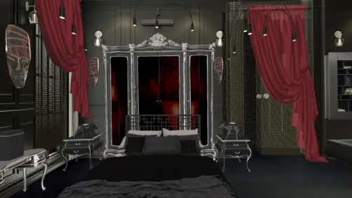 Dark bedroom👻👻👻