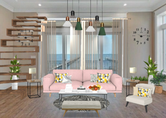 The ☆ Modern Living Room☆ Design Rendering