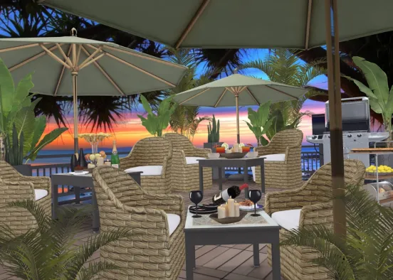 Seaside restaurant 🍹 Design Rendering