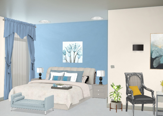 Blue Bedroom 💙💙 Design Rendering