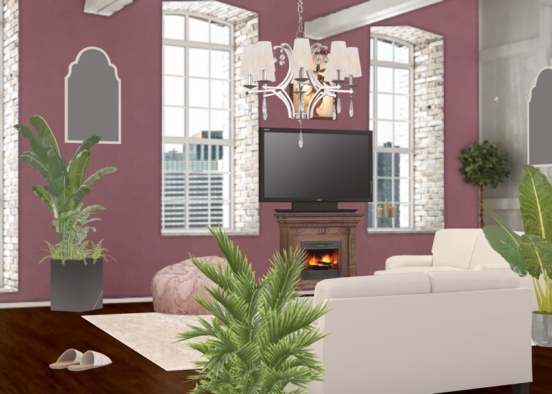Ashley’s living room design  Design Rendering