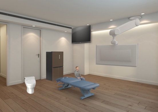the best boy and girl bathroom with the TV Design Rendering