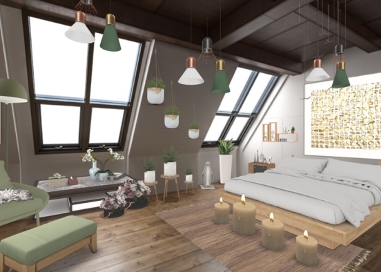 the serenity room 🌳🌿 Design Rendering